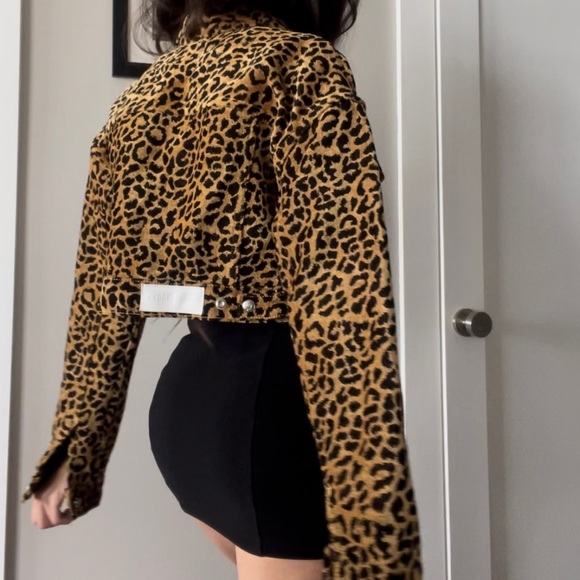 RE/DONE Cheetah Crop Jacket XS - Picture 3 of 13